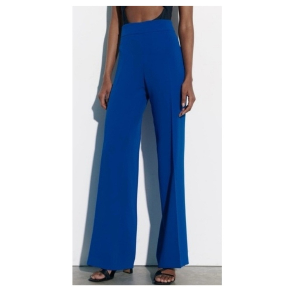 Zara Cobalt Blue Trouser Pants - Picture 5 of 15
